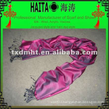 Rose red silk scarf HTC168-15
